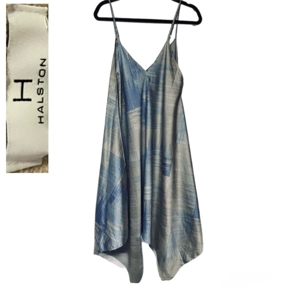 Halston Heritage Dresses & Skirts - Halston Heritage Abstract Brushstroke Slip Dress Size L